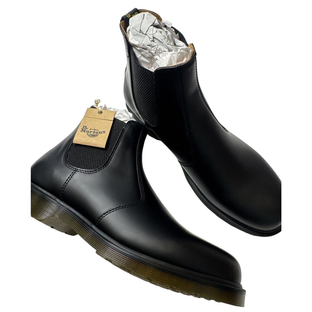 Dr Martens 2976 Chelsea‎ Boot Black Smooth Leather Men’s/Women’s Size 13